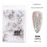 144/288/1440 buc SS3-SS50 Cristal AB Strasuri pentru unghii transparente Pietre cu spate plat fără remediere la cald DIY Strass 