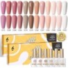 BORN PRETTY Set de lacuri de unghii cu gel Primavara Vara Bomboane Dulci Moale Roz Galben Violet Albastru Verde Culoare Varnis S