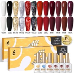 BORN PRETTY Set de lacuri de unghii cu gel Primavara Vara Bomboane Dulci Moale Roz Galben Violet Albastru Verde Culoare Varnis S