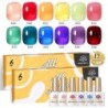 BORN PRETTY Set de lacuri de unghii cu gel Primavara Vara Bomboane Dulci Moale Roz Galben Violet Albastru Verde Culoare Varnis S