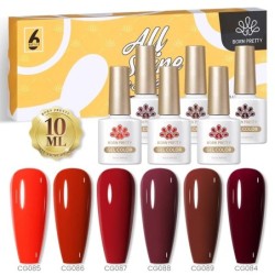 BORN PRETTY Set de lacuri de unghii cu gel Primavara Vara Bomboane Dulci Moale Roz Galben Violet Albastru Verde Culoare Varnis S