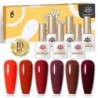 BORN PRETTY Set de lacuri de unghii cu gel Primavara Vara Bomboane Dulci Moale Roz Galben Violet Albastru Verde Culoare Varnis S