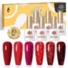 BORN PRETTY Set de lacuri de unghii cu gel Primavara Vara Bomboane Dulci Moale Roz Galben Violet Albastru Verde Culoare Varnis S