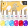 BORN PRETTY Set de lacuri de unghii cu gel Primavara Vara Bomboane Dulci Moale Roz Galben Violet Albastru Verde Culoare Varnis S