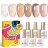 BORN PRETTY Set de lacuri de unghii cu gel Primavara Vara Bomboane Dulci Moale Roz Galben Violet Albastru Verde Culoare Varnis S