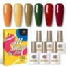 BORN PRETTY Set de lacuri de unghii cu gel Primavara Vara Bomboane Dulci Moale Roz Galben Violet Albastru Verde Culoare Varnis S