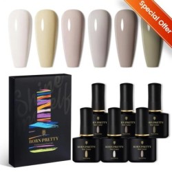 BORN PRETTY Set de lacuri de unghii cu gel Primavara Vara Bomboane Dulci Moale Roz Galben Violet Albastru Verde Culoare Varnis S