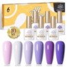BORN PRETTY Set de lacuri de unghii cu gel Primavara Vara Bomboane Dulci Moale Roz Galben Violet Albastru Verde Culoare Varnis S