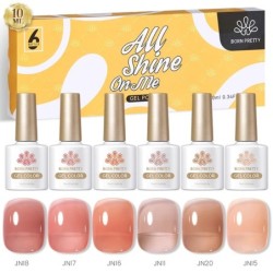 BORN PRETTY Set de lacuri de unghii cu gel Primavara Vara Bomboane Dulci Moale Roz Galben Violet Albastru Verde Culoare Varnis S