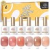BORN PRETTY Set de lacuri de unghii cu gel Primavara Vara Bomboane Dulci Moale Roz Galben Violet Albastru Verde Culoare Varnis S
