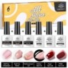 BORN PRETTY Set de lacuri de unghii cu gel Primavara Vara Bomboane Dulci Moale Roz Galben Violet Albastru Verde Culoare Varnis S