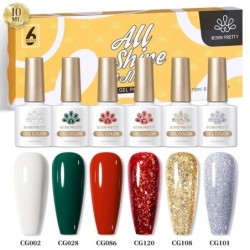 BORN PRETTY Set de lacuri de unghii cu gel Primavara Vara Bomboane Dulci Moale Roz Galben Violet Albastru Verde Culoare Varnis S