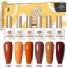 BORN PRETTY Set de lacuri de unghii cu gel Primavara Vara Bomboane Dulci Moale Roz Galben Violet Albastru Verde Culoare Varnis S