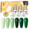 BORN PRETTY Set de lacuri de unghii cu gel Primavara Vara Bomboane Dulci Moale Roz Galben Violet Albastru Verde Culoare Varnis S