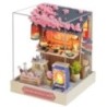Mini casă de păpuși în miniatură Kit de bricolaj pentru casă mică, jucării de cameră, decorațiuni pentru dormitor, cu mobilier, 
