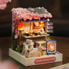 Mini casă de păpuși în miniatură Kit de bricolaj pentru casă mică, jucării de cameră, decorațiuni pentru dormitor, cu mobilier, 