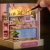Mini casă de păpuși în miniatură Kit de bricolaj pentru casă mică, jucării de cameră, decorațiuni pentru dormitor, cu mobilier, 