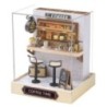 Mini casă de păpuși în miniatură Kit de bricolaj pentru casă mică, jucării de cameră, decorațiuni pentru dormitor, cu mobilier, 