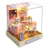 Mini casă de păpuși în miniatură Kit de bricolaj pentru casă mică, jucării de cameră, decorațiuni pentru dormitor, cu mobilier, 