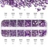 Aproximativ 2400 bucăți AB Flatback Strasuri pentru unghii 2/3/4mm Mini pietre de diamant Charms 3D Cristal Bijuterii Bijuterii 