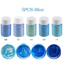 Seturi de pigmenti din rășină epoxidică, 18 culori, pulbere de mica, colorant, pigment de perle, pudră minerală de mica naturală
