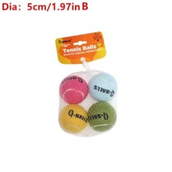 Set de jucării pentru câini Q-MONSTER Mingi de mestecat din cauciuc natural cu pereți groși pentru câini Mingi de tenis interact