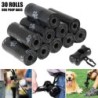 30 de rulouri de pungi pentru caca de câine. Saci de unică folosință pentru deșeuri pentru animale de companie. Design de saci p