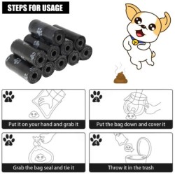 30 de rulouri de pungi pentru caca de câine. Saci de unică folosință pentru deșeuri pentru animale de companie. Design de saci p