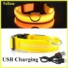 Guler de câine strălucitor cu LED, reîncărcare intermitentă reglabilă, guler luminos de noapte, ham cu lumină pentru câini de ta
