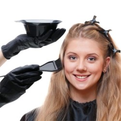 20 buc./set perie pentru vopsirea părului de salon Agrafe de unică folosință pentru urechi de păr Cremă de vopsit Bol Pieptene d