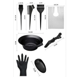 20 buc./set perie pentru vopsirea părului de salon Agrafe de unică folosință pentru urechi de păr Cremă de vopsit Bol Pieptene d
