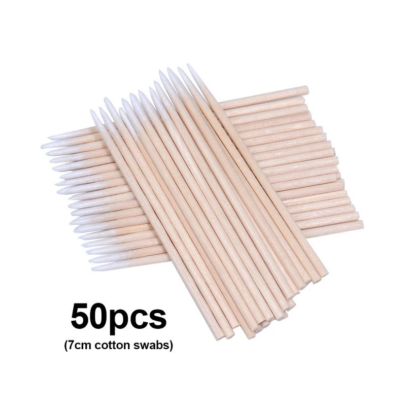 OKAYLASH 50 buc Baghete de rimel pentru gene cu micro sclipici de unică folosință Mini perie de cristal pentru gene Pieptene Roz