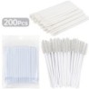 200 de bucăți set de instrumente de perii de machiaj din cristal de unică folosință, microperie pentru buze pentru gene, baghete