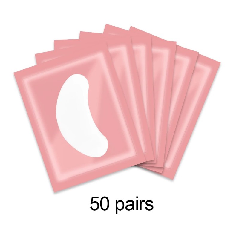 50 de perechi de plasture pentru extensia genelor, plasturi cu hidrogel, tampoane cu gel, instrumente pentru ridicarea genelor, 