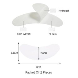 50 de perechi de plasture pentru extensia genelor, plasturi cu hidrogel, tampoane cu gel, instrumente pentru ridicarea genelor, 