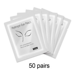 50 de perechi de plasture pentru extensia genelor, plasturi cu hidrogel, tampoane cu gel, instrumente pentru ridicarea genelor, 