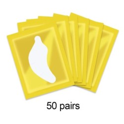 50 de perechi de plasture pentru extensia genelor, plasturi cu hidrogel, tampoane cu gel, instrumente pentru ridicarea genelor, 