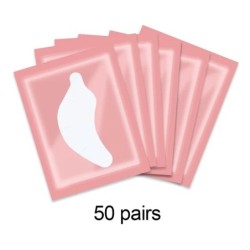 50 de perechi de plasture pentru extensia genelor, plasturi cu hidrogel, tampoane cu gel, instrumente pentru ridicarea genelor, 