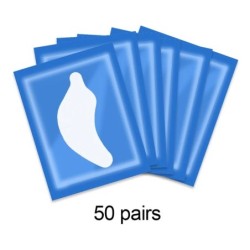 50 de perechi de plasture pentru extensia genelor, plasturi cu hidrogel, tampoane cu gel, instrumente pentru ridicarea genelor, 
