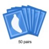 50 de perechi de plasture pentru extensia genelor, plasturi cu hidrogel, tampoane cu gel, instrumente pentru ridicarea genelor, 
