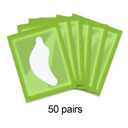 50 de perechi de plasture pentru extensia genelor, plasturi cu hidrogel, tampoane cu gel, instrumente pentru ridicarea genelor, 