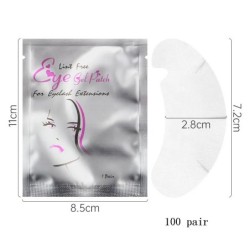 100/200 de perechi plasturi de ochi cu hidrogel cu ridicata, pentru extensia genelor, tampoane de ochi, grefă genelor în formă d