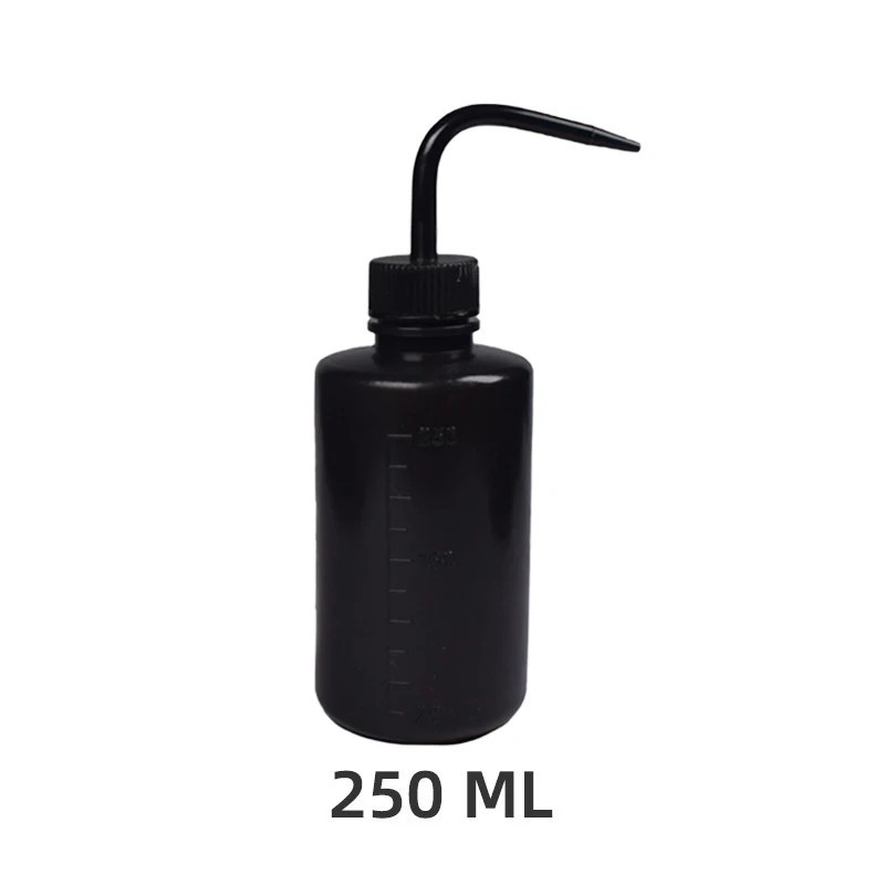 250/500ml Sticla de spălat pentru curățarea genelor Dispozitiv de curățare a gurii curbate Sticla de îndepărtare a sprâncenelor 