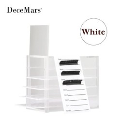 Cutie de depozitare pentru gene false cu 5 straturi, palet acrilic, suport pentru gene, extensie pentru gene, instrumente pentru