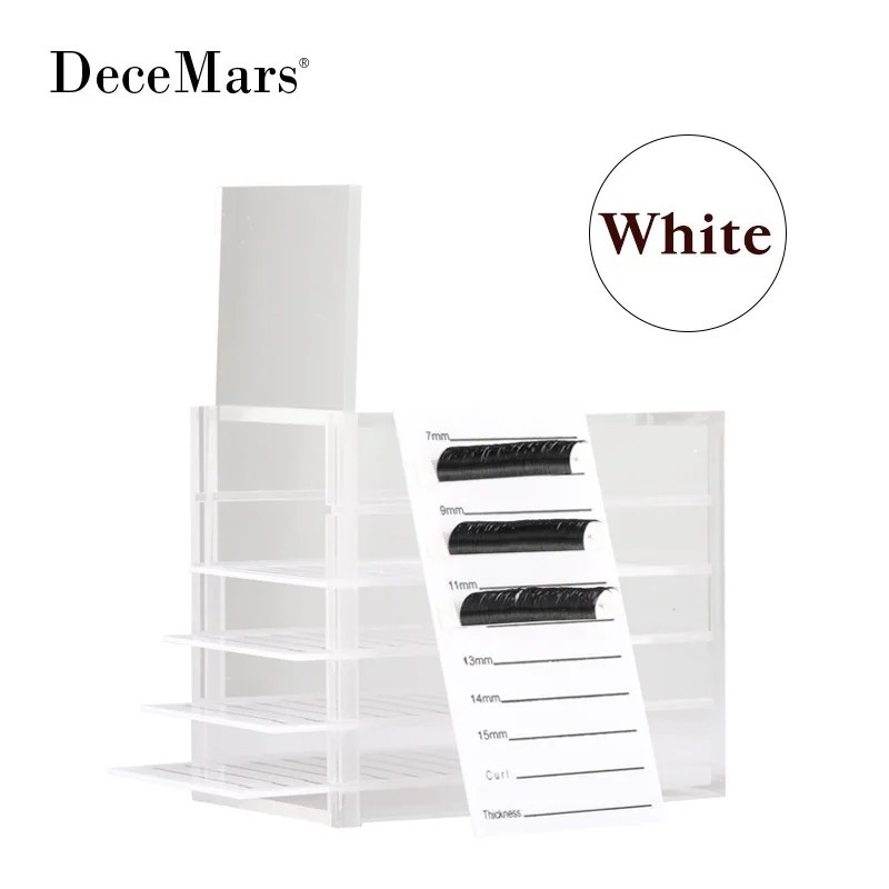 Cutie de depozitare pentru gene false cu 5 straturi, palet acrilic, suport pentru gene, extensie pentru gene, instrumente pentru