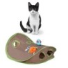 Animal de companie drăguț pisică joc interactiv Hide Seek 9 găuri tunel șoarece vânătoare jucărie inteligentă animal de companie