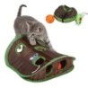Animal de companie drăguț pisică joc interactiv Hide Seek 9 găuri tunel șoarece vânătoare jucărie inteligentă animal de companie