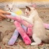 Jucării interactive de mestecat pentru pisici Bețișoare pentru pisici Jucărie moale din pluș cu pisici Jucărie durabilă pentru c