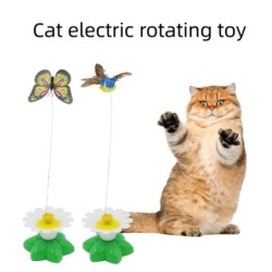 Fluture zburător electric rotativ, câine interactiv, pisică, automat, antrenament de inteligență pentru păsări, jucării amuzante