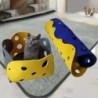 Jucărie pentru pisici de îmbinare Cuib cu pompon de pâslă Tunel pentru pisoi deformabil Tub pliabil Tunel pentru casă Interactiv